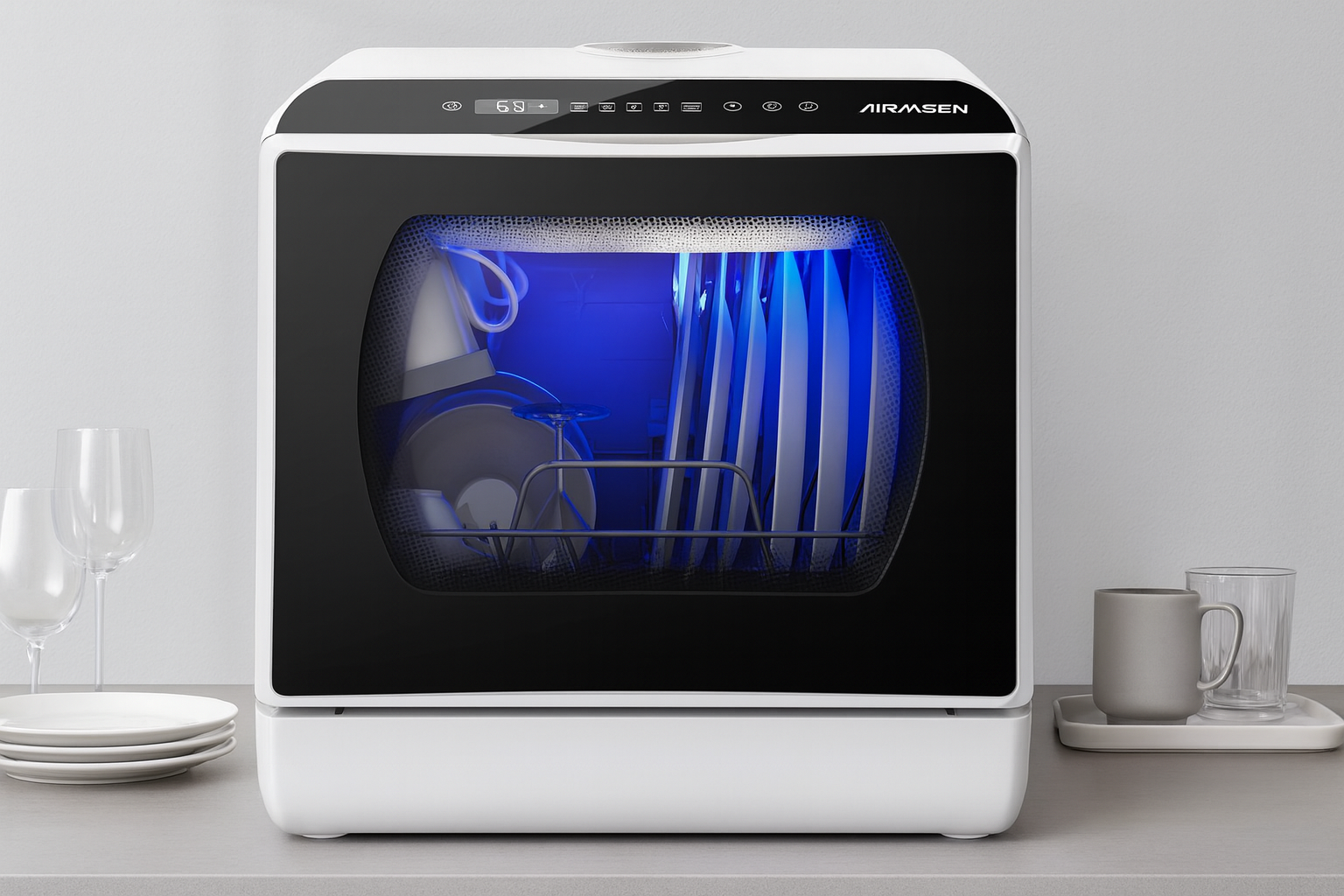 AIRMSEN Countertop Dishwasher